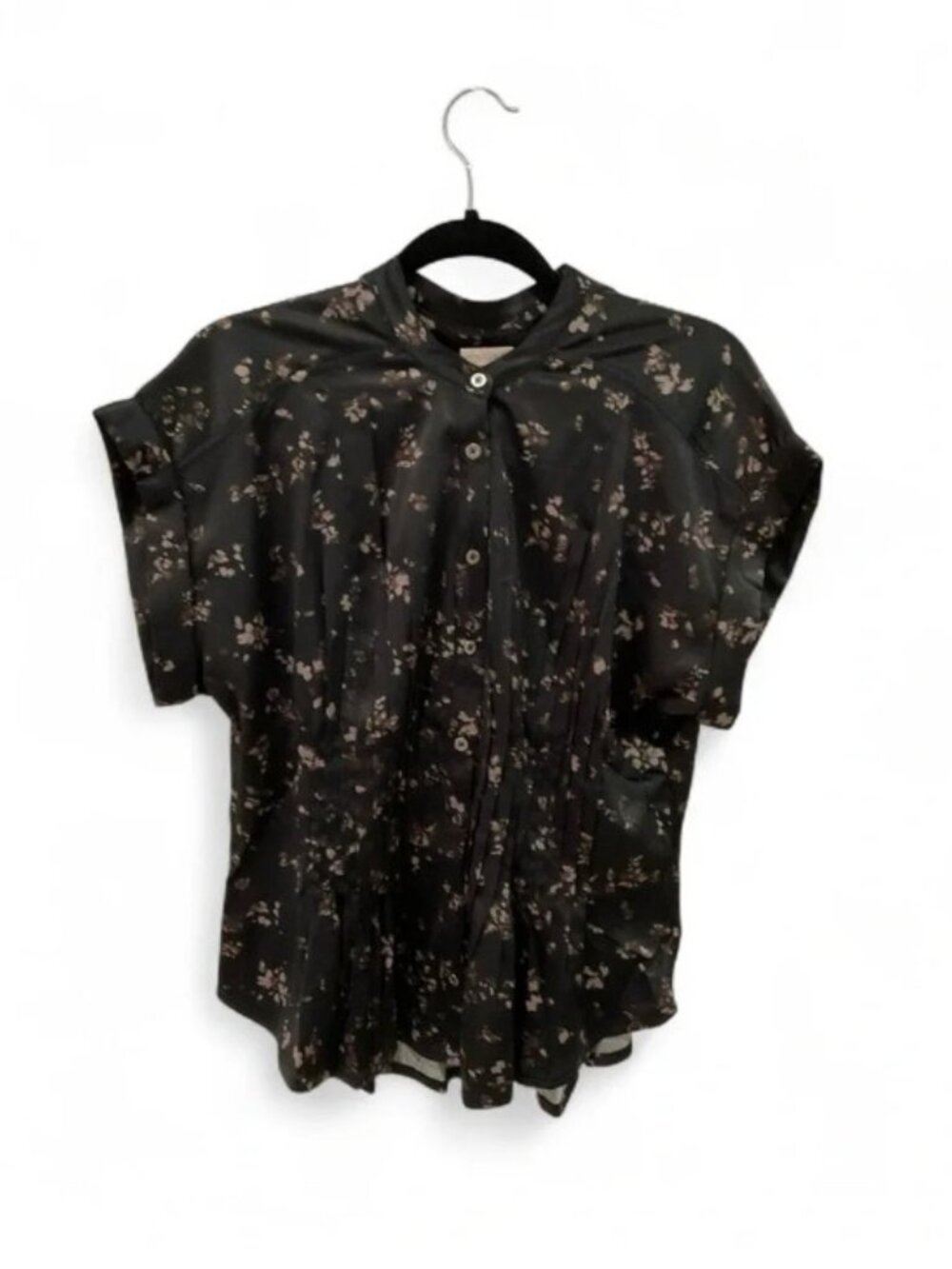 Pilcro Silky Pleated Waisted Blouse - Picture 2 of 6